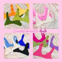 (Có sẵn) Crochet bralette - Áo len móc 01 + 9% phí sàn