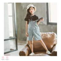 [CÓ SẴN] Đầm yếm jean cho bé gái (3 - 12 tuổi)  ☑️ váy đầm cho bé gái ☑️ yếm quần cho bé gái 10 tuổi 20kg 25kg 30kg 35kg