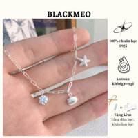 [Có Sẵn] Dây Chuyền 100% Bạc S925 Mùa Hè Sao Biển Vỏ Sò-Blackmeo