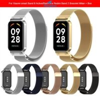 Có sẵn Dây đeo kim loại Phụ kiện thời trang Kim loại Dễ lắp đặt Phù hợp với Xiaomi Bracelet 8 Dây đeo Phụ kiện theo dõi sức khỏe Dây đeo đồng hồ thay thế bền bỉ Thời trang COD