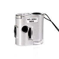 (Có sẵn) Đèn kiểm tra tiền giấy UV cầm tay kính hiển vi mini cầm tay Kính lúp cao 60x có đèn LED