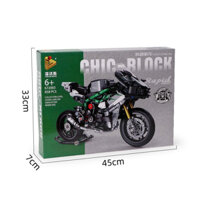 (Có Sẵn )đồ chơi Lắp ráp mô hình Technic 672003 Xe Máy Phân Khối Lớn Motorbike Kawasaki Ninja H2R