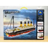[CÓ SẴN] Đồ chơi lắp ráp sáng tạo bé trai mô hình lắp ráp tàu Titanic FULLBOX ocean line kazi