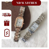 [Có Sẵn ] Đồng Hồ Nữ Ulzzang Mặt Chữ Nhật 26mm Phong Cách Trẻ Trung Năng Động, Đồng Hồ Đơn Giản Giá Rẻ Có Chống Nước