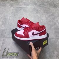 [Có sẵn] [FreeShip] [Ảnh thật] [Chính hãng] Giày Nike Jordan 1s Low Red Pink QS