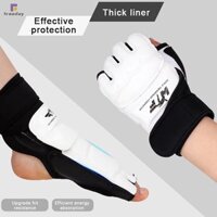 Có sẵn Găng tay chân da Taekwondo Sparring Karate Bảo vệ mắt cá chân Gear Boxing Võ thuật bảo vệ chân Tất dành cho người lớn Kid phong cách mới