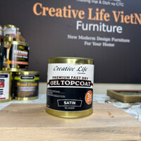 (Có sẵn) Gel Topcoat 800g-2,4kg - Sơn phủ bóng mờ gốc dầu Creative Life Vietnam