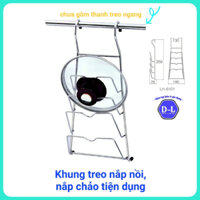 [CÓ SẴN] Giá để đỡ nắp vung, nồi, chảo đa năng, vừa hầu hết các kích thước nắp - khay cài vung xoong nồi INOX304  LH6101