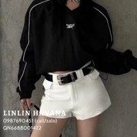 [Có sẵn] [Giá hủy diệt] Quần Tây Ngắn Hai Nắp Túi Giả Kèm Thắt Lưng Khoen To