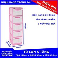 [CÓ SẴN]-[GIAO SIÊU TỐC]-[ĐÃ LẮP RÁP HOÀN THIỆN] Tủ nhựa Duy Tân Lớn 5 tầng cho TRẺ EM/ NGƯỜI LỚN