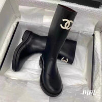 (CÓ SẴN) giày boots nữ mũi tròn đế bệt bốt lửng nhựa cao cấp Fullbox bill (FROM TO LÙI Sz)