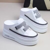 (Có Sẵn) Giày Sục Thể Thao Quai Dán Co Giãn Đế Xuồng 10CM S590-5023