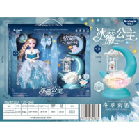 Có sẵn Hộp đồ chơi búp bê Elsa có cây phép thuật , vương miện , lâu đài , búp bê Elsa thay quần áo 125- có sẵn