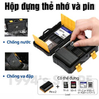 (CÓ SẴN) Hộp đựng thẻ nhớ và pin máy ảnh - Chống nước , chống va đập - Bảo vệ thẻ nhớ và pin máy ảnh tuyệt đối
