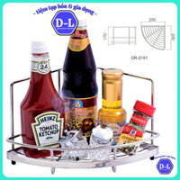 [CÓ SẴN] Kệ đa năng, kệ góc INOX 304, kệ để gia vị, úp chén đĩa CR3151