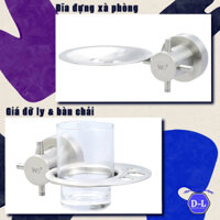 [CÓ SẴN] Kệ, giá để ly súc miệng, Giá đĩa để xà phòng cục INOX 304 DE5606 DE5607