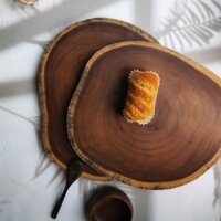 [CÓ SẴN] Khoanh/Thớt Gỗ Keo To Bản Tiện Lợi An Toàn,Thớt Gỗ Decor, Chụp Ảnh Trang Trí