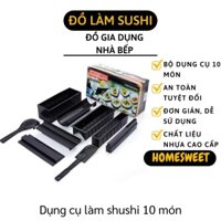 [Có Sẵn] Khuôn Làm Sushi - Bộ Dụng Cụ Làm Cơm Cuộn 10 Món Chế Biến Món Sushi tại nhà 3778