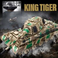 (CÓ SẴN) Lắp ráp mô hình Panlos Brick King tiger 632016 Xe Tank xe tăng quân đội vua hổ