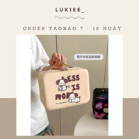 [Có Sẵn] Lukiee Cốp Đựng Mỹ Phẩm, Makeup, Nail, Mi Phun Xăm Cá Nhân Du Lịch Loại Dày Dặn Có Gương