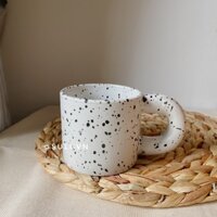 [Có sẵn] Ly cốc sứ uống nước cà phê họa tiết chim cút