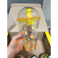 [CÓ SẴN] LY NHỰA SỮA CHUỐI HÀN QUỐC FULLBOX 450ML CHÍNH HÃNG