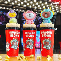 [CÓ SẴN] Ly Nước CGV Dragon Brown Tết 2024 Dung Tích 943ml Màu Sắc Ngộ Nghĩnh