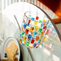 [Có sẵn] Ly Praha dáng trụ phong cách địa trung hải thiết kế độc đáo decor bàn ăn gia đình, quầy bar, khách sạn