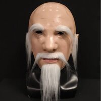 (Có Sẵn) Mặt nạ cao su hóa trang Sư Trụ Trì Thiếu Lâm Tự/ Mũ hóa trang Sư Thầy Pháp Hải trừ yêu trong Thanh Xà Bạch Xà