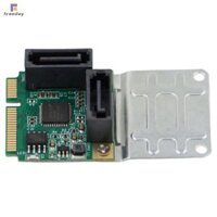 Có sẵn Mini PCI-Express sang 2 cổng SATA 3.0 Bộ chuyển đổi mở rộng Thẻ Mini PCIe sang SATA kép Thêm vào thẻ phong tông mới