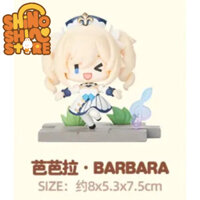 [có sẵn] mô hình genshin impact mini figure BARBARA chiến trường anh tư ver chính hãng từ official shop