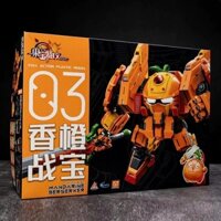 (CÓ SẴN) Mô Hình Lắp Ráp Quýt Kiếm Sĩ Robot Trái Cây Yi li Chuang Wan Chính Hãng