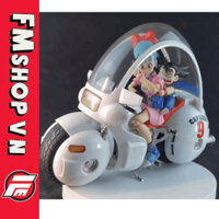 (CÓ SẴN-NEW) MÔ HÌNH NHÂN VẬT BLACK HOLE STUDIO BULMA MOTORCYCLE WITH SON GOKU
