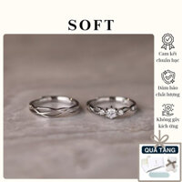 [Có sẵn] Nhẫn Đôi | Nhẫn Cặp Tình Yêu Vĩnh Cửu 100% Bạc S925