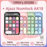 (CÓ SẴN) Numlock không dây AJAZZ AK18 - Bàn phím số AJAZZ - Tặng kèm PIN - Numpad không dây Wireless 2.4 Ghz