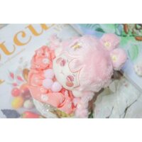 [Có sẵn - Outfit Doll] Fullset Váy Sakura Sweet Kèm Vòng Cổ Cho Doll 10cm