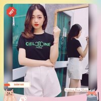 [Có sẵn] [Rẻ vô địch] ÁO PHÔNG  C.E.L.I.N.E 5 MÀU COTTON QUẢN.G CHÂ.U CAO CẤP