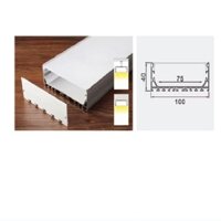 [Có sẵn] [Rẻ vô địch] Thanh nhôm định hình (máng nhôm) PN10040N/A gắn đèn LED 1 mét (chưa bao gồm led)