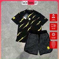 (Có Sẵn) - Set Quần Áo Hydrogen Tia Sét Vàng ❤ Bộ Áo Quần Thể Thao Dày Dặn Dáng Rộng Nam Nữ Siêu Vip750