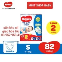 (có sẵn) tã dán huggies tràm trà s80+2 miếng mới cho bé từ 4-8kg