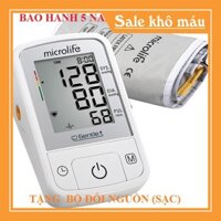 (có sẵn) (Tặng bộ đổi nguồn) Máy đo huyết áp điện tử Microliffe BP A3 BASIC