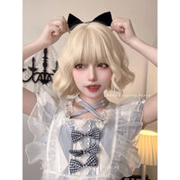 [CÓ SẴN] Tóc giả/ Wig teen vàng ngắn Ariel Alice Garden