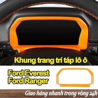 【Có sẵn từ kho】Khung trang trí táp lô ô tô màu cam Ford Ranger Ford Everest 2023 2024 2025