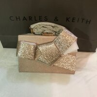 [có sẵn] túi nơ charles&keith màu rosegold