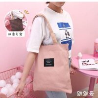 [CO SAN] Túi tote kẻ sọc có thể dùng 2 mặt - T717