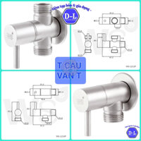 [CÓ SẴN] Van T, T cầu, Van Chia Nước, Van giảm áp, 1 ngã, 2 ngã, khoá vặn lượng nước phù hợp WS1210P, WS1212P, DL02T
