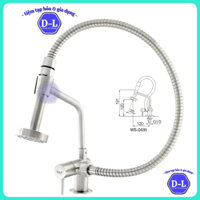 [CÓ SẴN] Vòi chậu chén, vòi chậu lạnh bồn rửa INOX 304 - WS0435