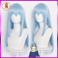 [Có sẵn] wig Rimuru tóc giả xanh dương nhạt cosplay Tempest Dattaken Slime