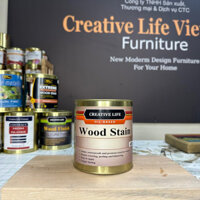(Có sẵn) Wood Stain 800g - Sơn lau màu cho gỗ gốc dầu Creative Life Vietnam - mã 1xx