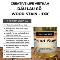 (Có sẵn) Wood Stain 800g - Sơn lau màu cho gỗ gốc dầu Creative Life Vietnam mã 1xx